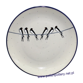 Talerz obiadowy Ø25cm dek. U4831X Jaskółki Unikat